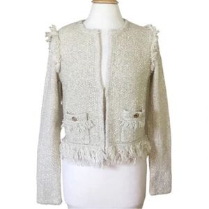 Egoist Simora Fringe Cardigan Sz 66 / M Women